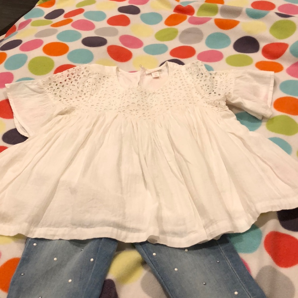 Cat & Jack eyelet blouse